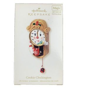 HALLMARK KEEPSAKE 2007 Ornament COOKIE CLOCKINGTON MAGIC Sound Light Motion